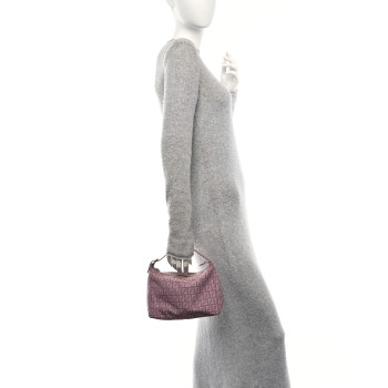 FENDI Zucchino Cuoio Hobo Lilla