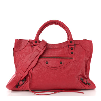BALENCIAGA Agneau Classic Hardware City Rouge Tango