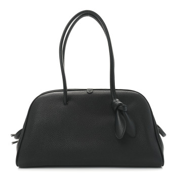 JACQUEMUS Grained Calfskin The Turismo Soft Bowling Black