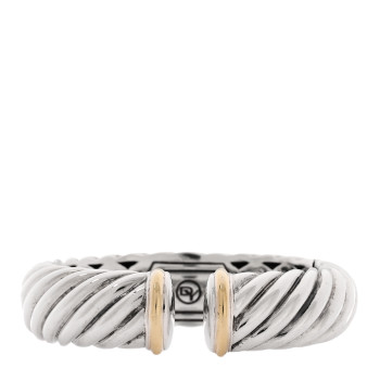 DAVID YURMAN Sterling Silver 18K Yellow Gold 15mm Waverly Bracelet