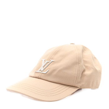 LOUIS VUITTON Cotton LV Signature Cap L Beige