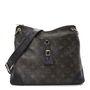 LOUIS VUITTON Monogram Odeon MM Black