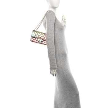CHANEL Metallic Goatskin Quilted Mini 2.55 Reissue Flap Multicolor
