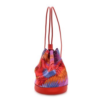HERMES Silk Swift Flamingo Party Soie Cool Small Capucine