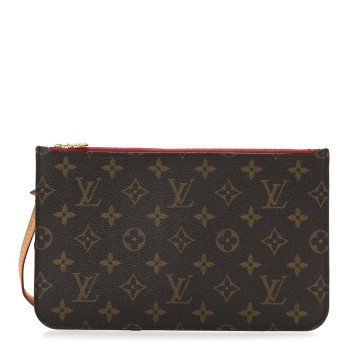 LOUIS VUITTON Monogram Neverfull MM GM Pochette Pivoine