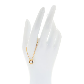 CARTIER 18K Pink Yellow White Gold Trinity Bracelet