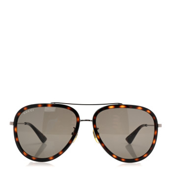 GUCCI Aviator Sunglasses GG0062S Tortoise