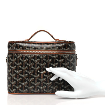 GOYARD Goyardine Muse Vanity Case Black Gold