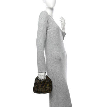 FENDI Zucca Mini Pochette Tobacco