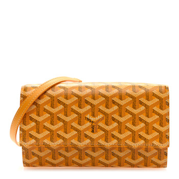 GOYARD Goyardine Varenne Continental Wallet Yellow