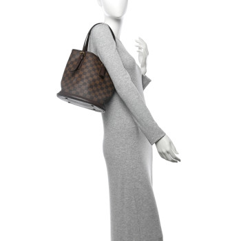 LOUIS VUITTON Damier Ebene Marais Bucket 23