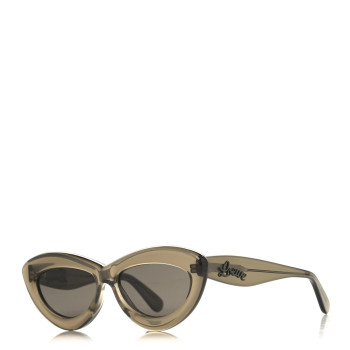 LOEWE Acetate Loop Cat Eye Dawn Sunglasses LW400961 Green