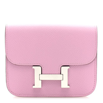 HERMES Epsom Constance Slim Wallet Mauve Sylvestre
