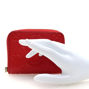 LOUIS VUITTON Empreinte Zippy Coin Purse Cherry