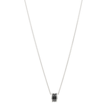 BULGARI Sterling Silver Ceramic Save The Children Pendant Necklace