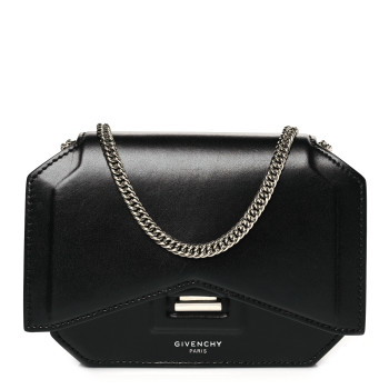 GIVENCHY Calfskin Bow Cut Chain Wallet Black