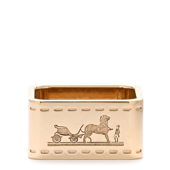 HERMES Permabrass Bolduc Scarf Ring
