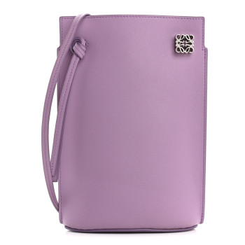 LOEWE Smooth Calfskin Dice Pocket Purple