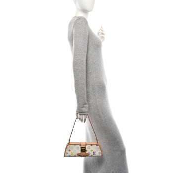 LOUIS VUITTON Monogram Multicolor Shirley White