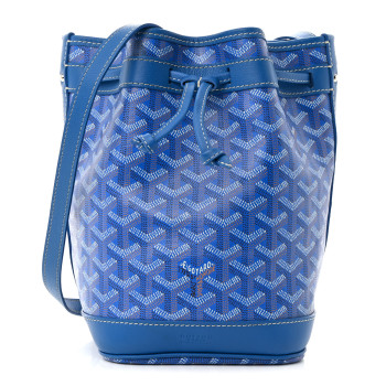 GOYARD Goyardine Petit Flot Bucket Bag PM Sky Morning