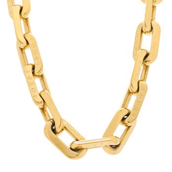 LOUIS VUITTON LV Edge Necklace MM Gold