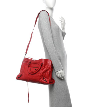 BALENCIAGA Agneau Classic Hardware City Rouge Tango