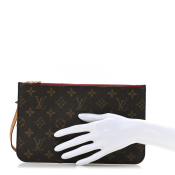 LOUIS VUITTON Monogram Neverfull MM GM Pochette Pivoine
