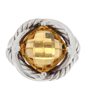 DAVID YURMAN Sterling Silver Citrine 11mm Infinity Ring 52 6