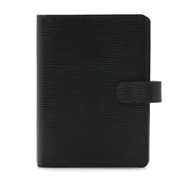 LOUIS VUITTON Epi Small Ring Agenda Cover Black