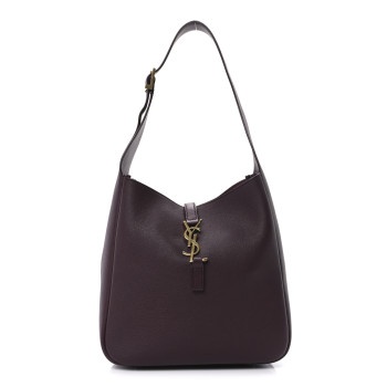 SAINT LAURENT Smooth Calfskin Small Le 5 A 7 Soft Hobo Rouge Legion