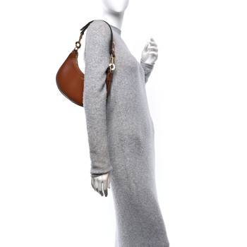CELINE Smooth Calfskin Medium Strap Ava Shoulder Bag Tan