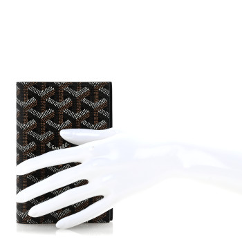 GOYARD Goyardine Passport Wallet Black
