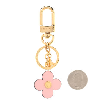 LOUIS VUITTON Monogram Blooming Flowers BB Bag Charm Key Holder Pink