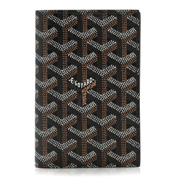 GOYARD Goyardine Passport Wallet Black