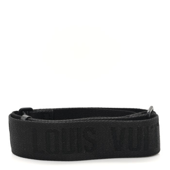 LOUIS VUITTON Jacquard Canvas Keepall Bandouliere Adjustable Shoulder Strap Black