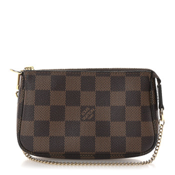 LOUIS VUITTON Damier Ebene Mini Pochette Accessories