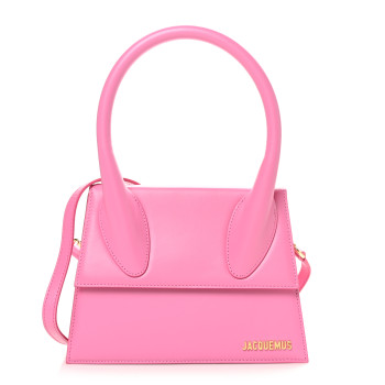 JACQUEMUS Smooth Calfskin Le Grand Chiquito Light Pink