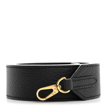 LOUIS VUITTON Taurillon Capucines Mini Shoulder Strap Black