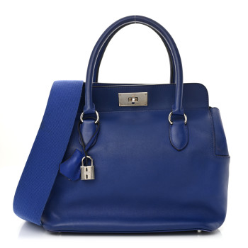 HERMES Swift Toolbox 26 Bleu Electrique