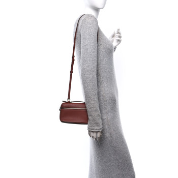 LORO PIANA Grained Calfskin L19 Extra Pocket Pouch Kummel