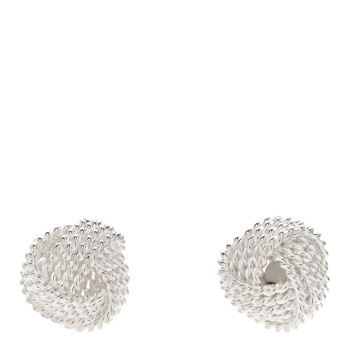 TIFFANY Sterling Silver Twist Knot Earrings