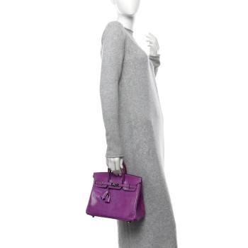 HERMES Lizard Birkin 25 Violet