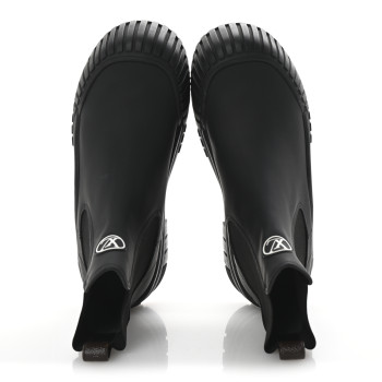 LOUIS VUITTON Calfskin Ruby Flat Ankle Boots 39 Black
