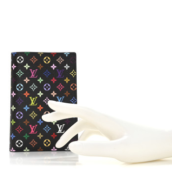 LOUIS VUITTON LV X TM Monogram Multicolor Passport Cover Black