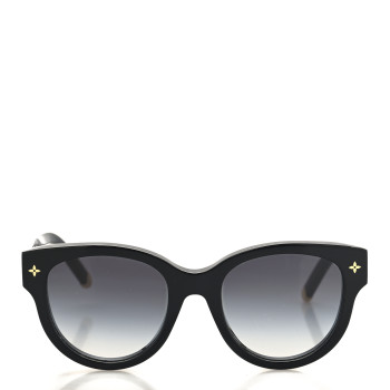 LOUIS VUITTON Acetate My Monogram Square Sunglasses Z1526W Black