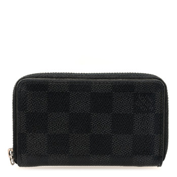LOUIS VUITTON Damier Graphite Zippy Coin Purse Vertical LOUIS VUITTON Damier Graphite Zippy Coin Purse Vertical