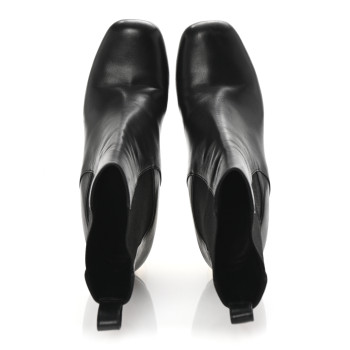 GUCCI Nappa Charlotte Ankle Boots 37 Black
