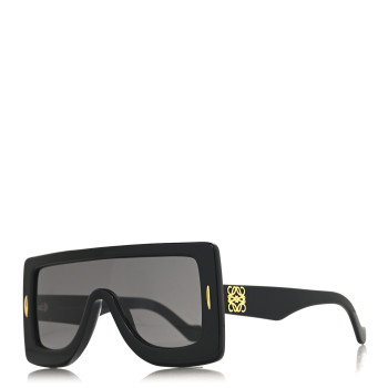 LOEWE Acetate Anagram Shield Sunglasses LW40104I Black