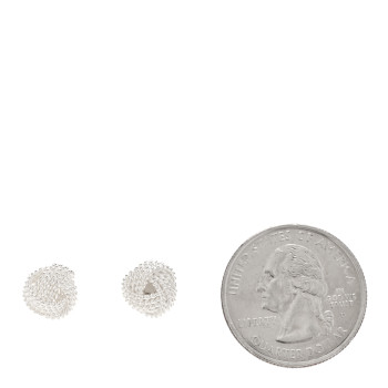 TIFFANY Sterling Silver Twist Knot Earrings