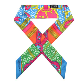 HERMES Silk La Promenade Du Matin Twilly